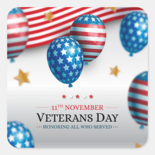 Veterans Day  Square Sticker