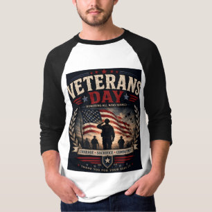 Veterans Day T-Shirt Design - Honouring All
