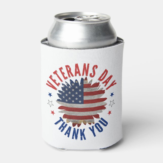 VETERANS DAY THANK YOU  CAN COOLER (Can Front)
