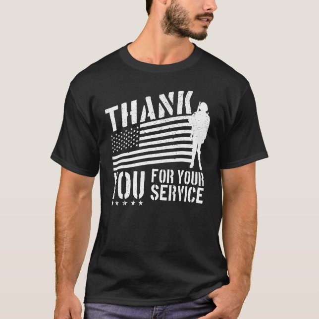 Veterans Day  Thank You for your Service T-Shirt (Front)