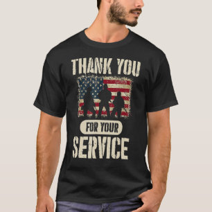 Veterans Day Thank You For Your Services Patriotic T-Shirt