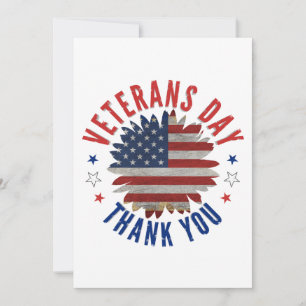 VETERANS DAY THANK YOU HOLIDAY CARD