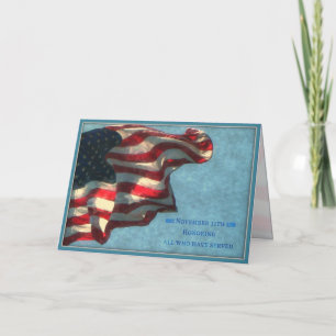 Veterans Day, Thank You - Military Greeting Card