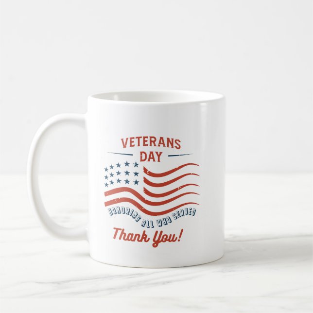 Veterans Day Thank You Mug (Left)