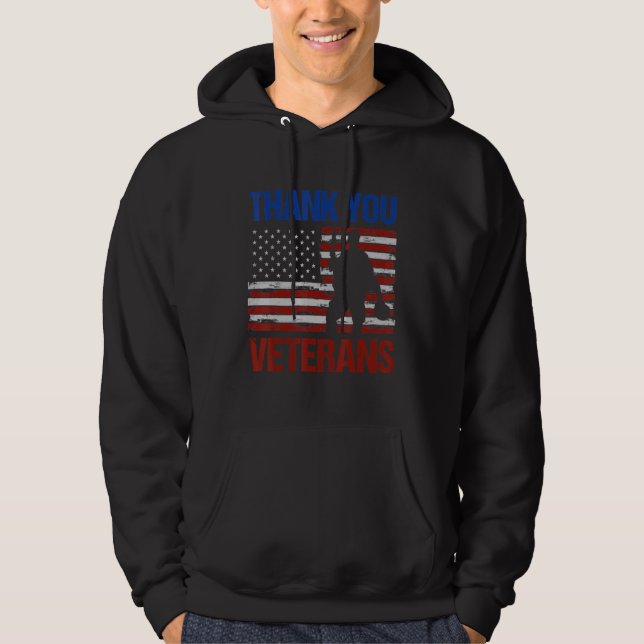 Veterans Day Thank You Veterans For Women Men Hoodie (Front)