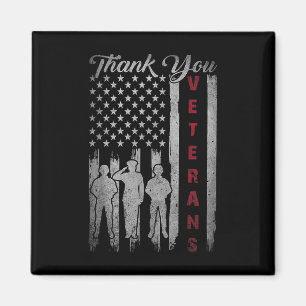 Veterans Day Thank You Veterans Proud Patriotic Magnet