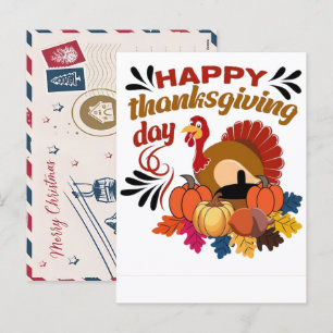 Veterans Day, Thanksgiving, and Christmas 2025 Holiday Postcard