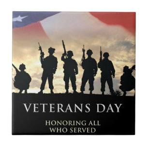 Veteran's Day USA Tile