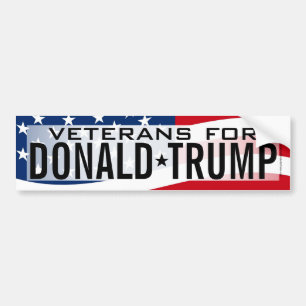 Veterans Donald Trump Bumper Sticker