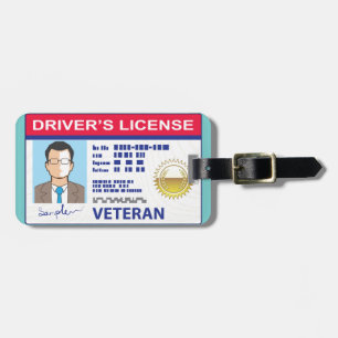 Veterans Driver's License Luggage Tag