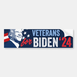 Veterans for Biden 2024 Bumper Sticker
