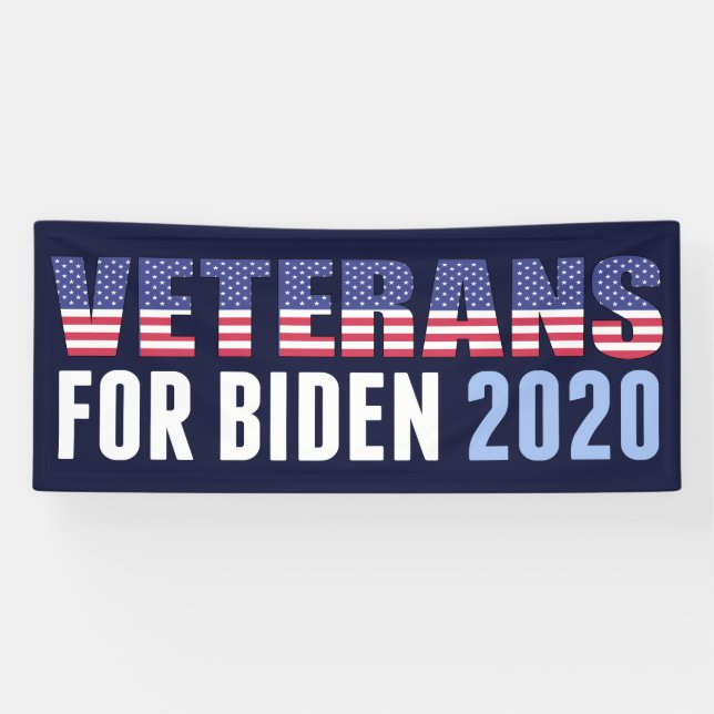 Veterans for Biden Banner (Horizontal)