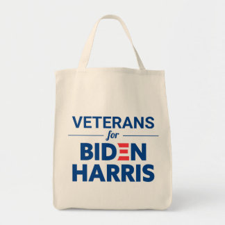 Veterans for Biden Harris Custom Text Tote Bag