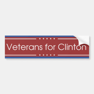 Veterans for Clinton 2016 Bumper Sticker