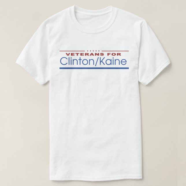 Veterans for Clinton / Kaine 2016 T-Shirt (Design Front)