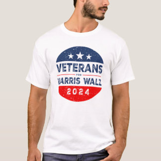 Veterans For Harris 2024 For President Campaign T-Shirt