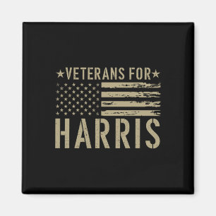 Veterans For Harris 2024 Military Vets Kamala Harr Magnet