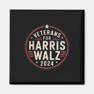 Veterans For Harris Waltz Wheimer 2024 American Fl Magnet