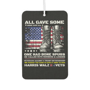 Veterans For Harris Walz 2024  Car Air Freshener