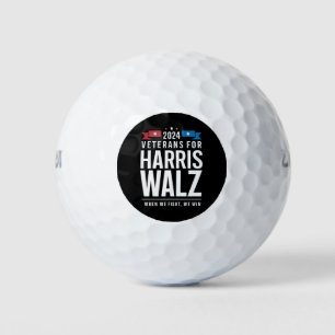 Veterans For Harris Walz 2024 Presidential  Golf Balls