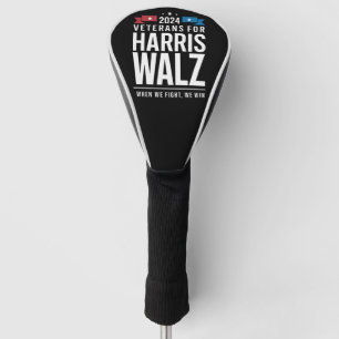 Veterans For Harris Walz 2024 Presidential  Golf Head Cover
