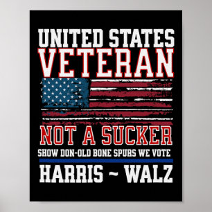 Veterans For Harris Wheimer 2024 Military Veteran Poster