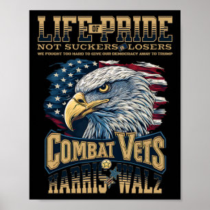 Veterans For Harris Wheimer 2024 Military Vets Aga Poster