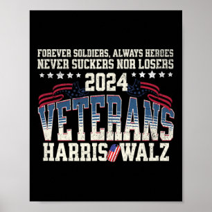 Veterans For Harris Wheimer 2024 Proud Vets Agains Poster