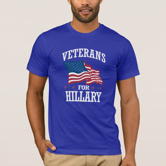VETERANS FOR HILLARY T-Shirt (Front)