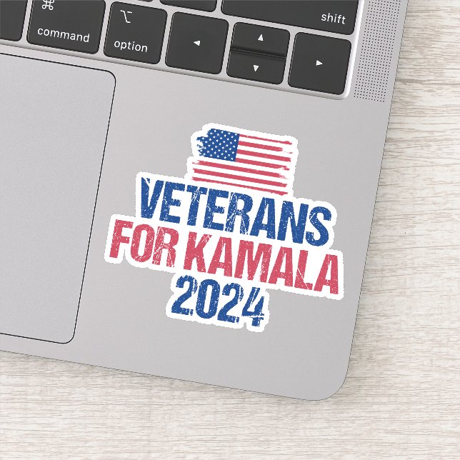 Veterans for Kamala 2024 Election Laptop (Detail)