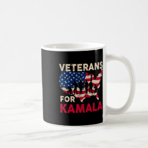 Veterans For Kamala American Flag Army Support Kam Coffee Mug