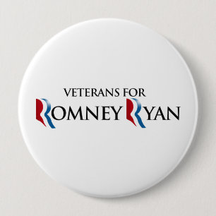 VETERANS FOR ROMNEY RYAN.png 10 Cm Round Badge