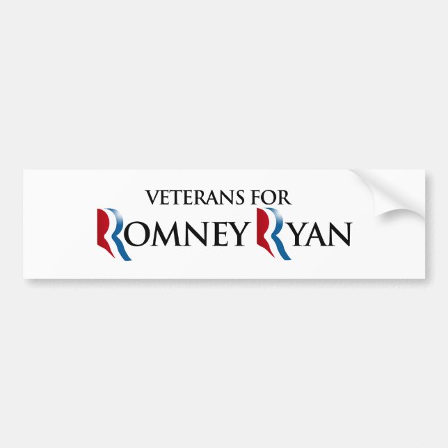 VETERANS FOR ROMNEY RYAN.png Bumper Sticker (Front)