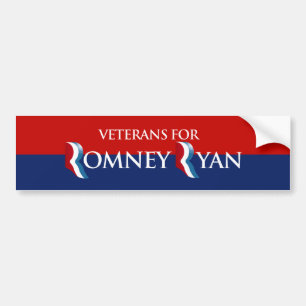 VETERANS FOR ROMNEY RYAN -.png Bumper Sticker