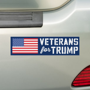 Veterans For Trump 2024 Bumper Sticker