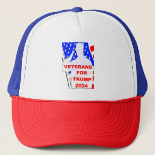 Veterans For Trump 2024 Trucker Hat