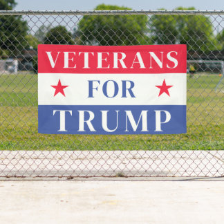 Veterans For Trump 2024 | Vote republican Banner