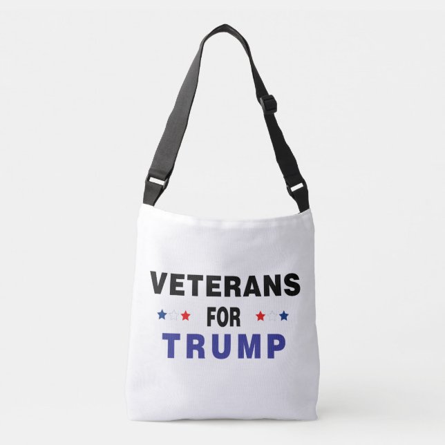 Veterans For Trump Crossbody Bag (Front)