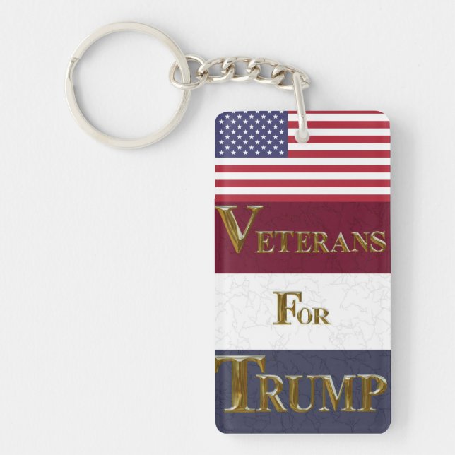 VETERANS FOR TRUMP KEY RING (Front)