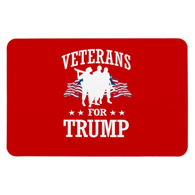 VETERANS FOR TRUMP MAGNET (Horizontal)