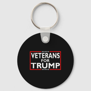 Veterans For Trump President Election 2024 Key Ring