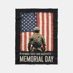 Veterans Memorial Day A Time to Honour American Fleece Blanket