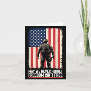 Veterans Memorial Day Honour the Fallen Heroes Card