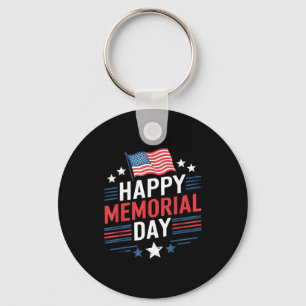Veterans memorial day patriot flag happy memorial key ring