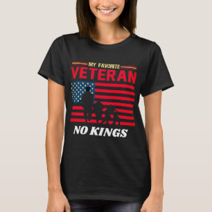 Veterans No Kings - Patriotic Veterans Day 2025 T-Shirt