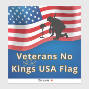 Veterans No Kings USA Flag