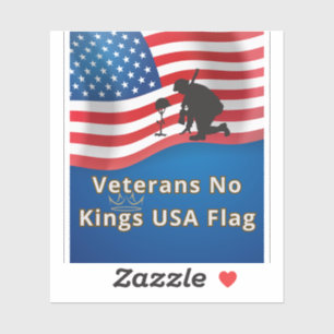 Veterans No Kings USA Flag