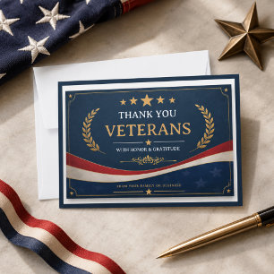 Veterans   Patriotic Appreciation Card for Heroes