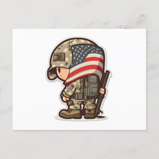 Veteran's Pride: Honouring Our US Army Heroes Postcard