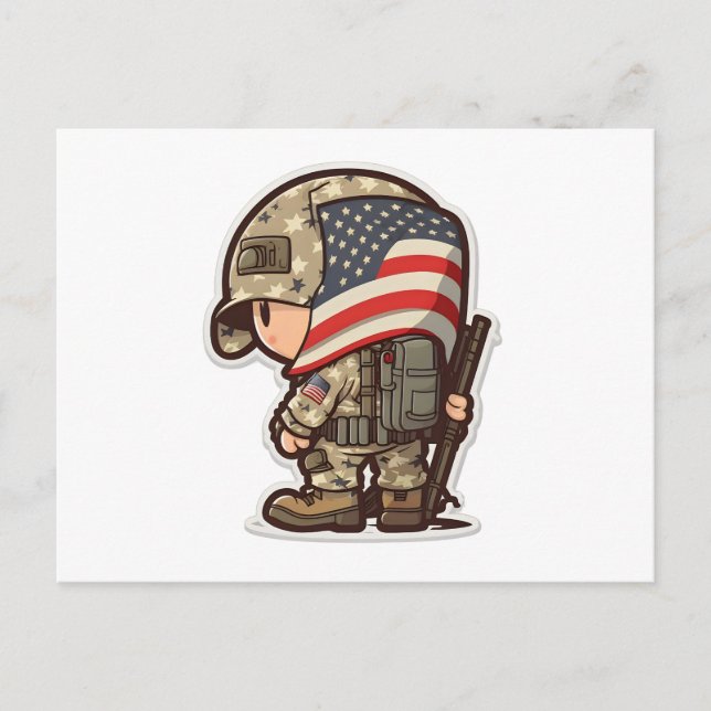 Veteran's Pride: Honouring Our US Army Heroes Postcard (Front)